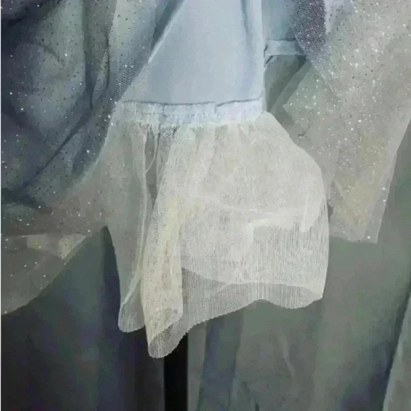 Delia’s Y2K Formal Dress - Ice Blue Sparkle - sz 3 - 4 small - Picture 6 of 8